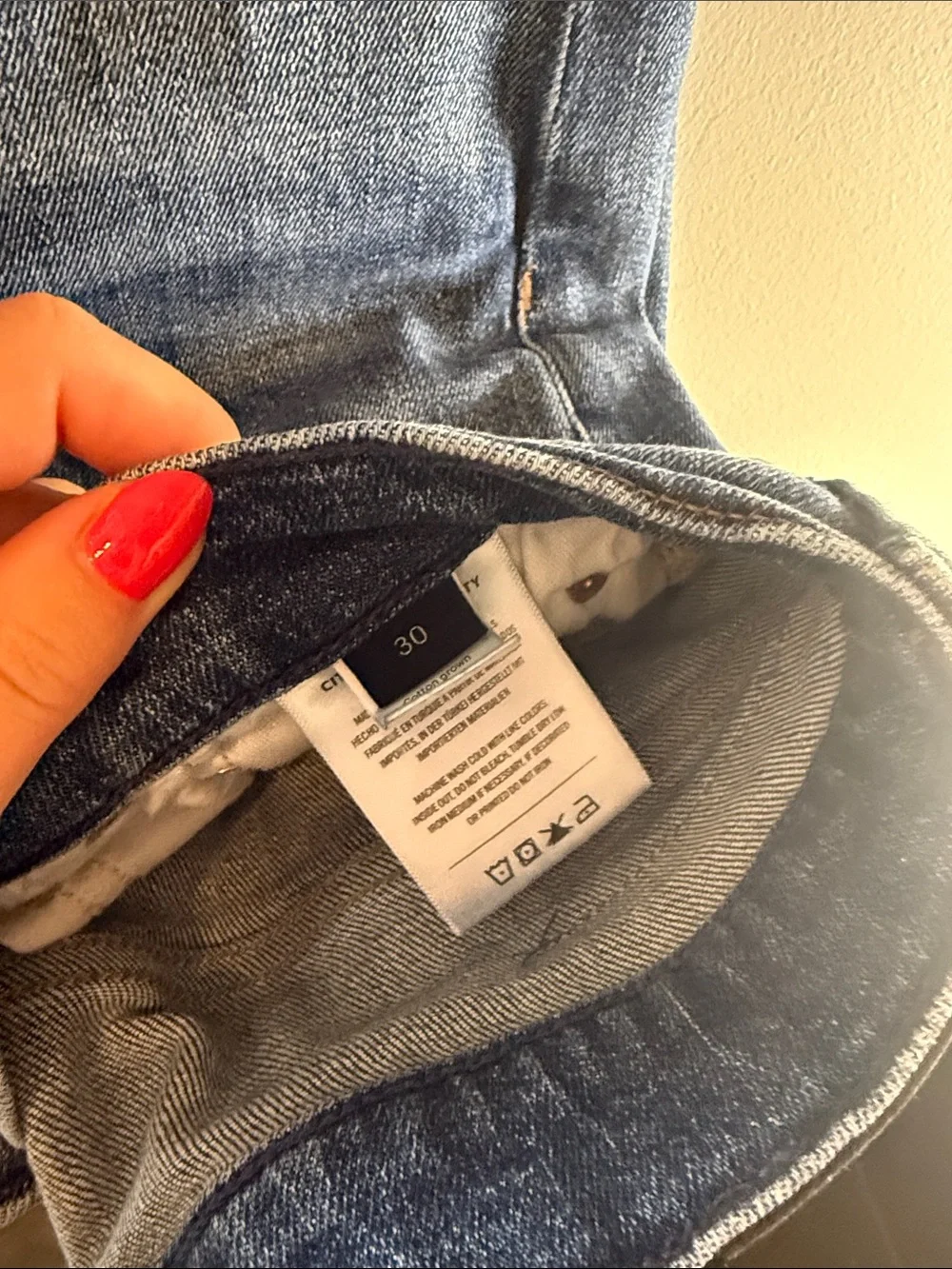 Citizens Of Humanity Dark Indigo Jeans with Red Accent